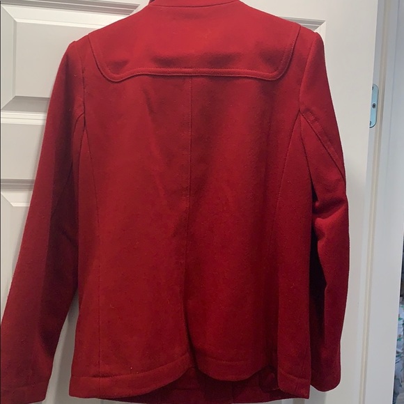Gap red pea coat size medium - Picture 11 of 11